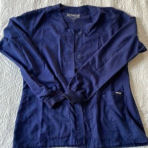 Dark blue greys Antony scrub jacket